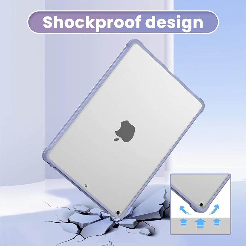 Shock-Absorbing TPU+ Crystal Clear PC Back Cover for iPad Mini 4/5 A1538 A1550 A2133 A2124 A2125 A2126